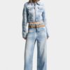 Baggy-Jeans med lys diagonalvask Baggy-Jeans med lys diagonalvask