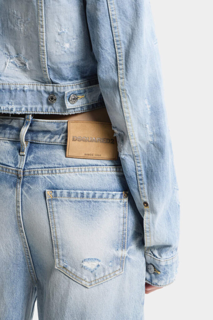 Baggy-Jeans med lys diagonalvask Baggy-Jeans med lys diagonalvask
