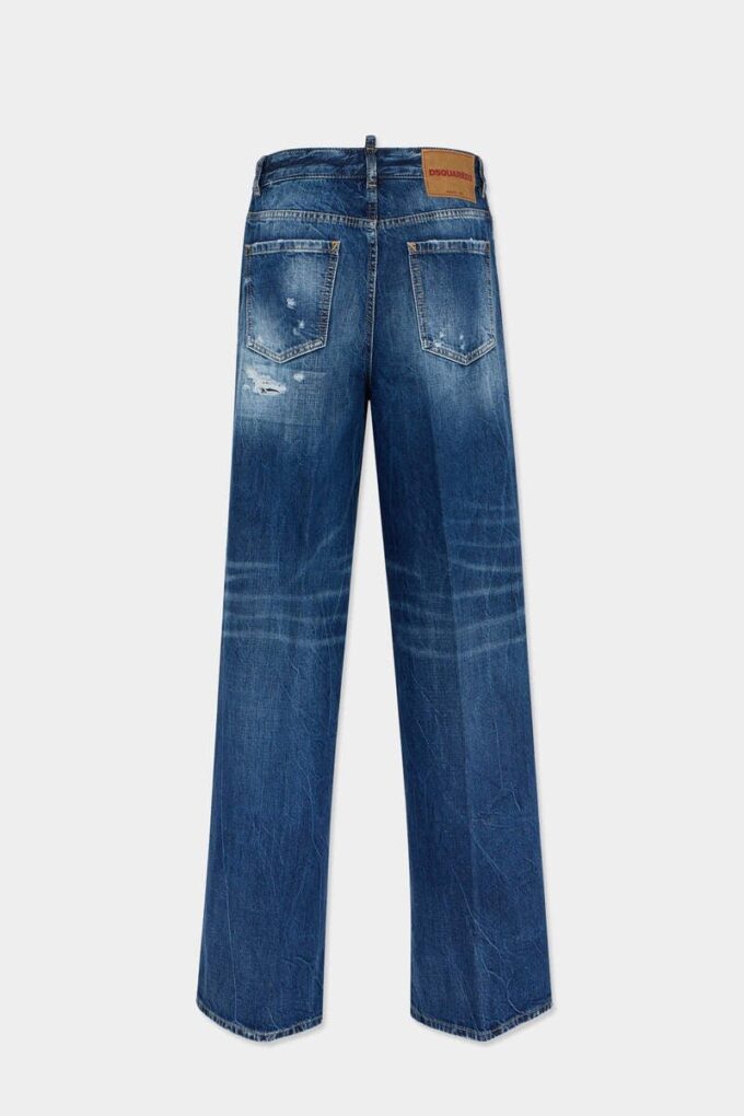Baggy Traveller-jeans med middels slitt vask