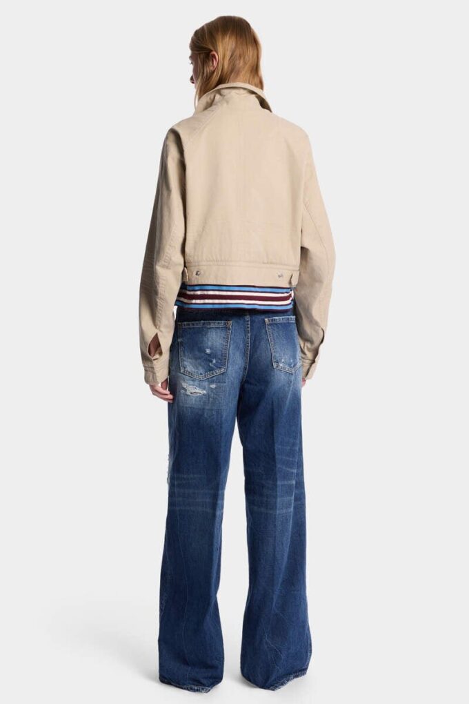Baggy Traveller-jeans med middels slitt vask