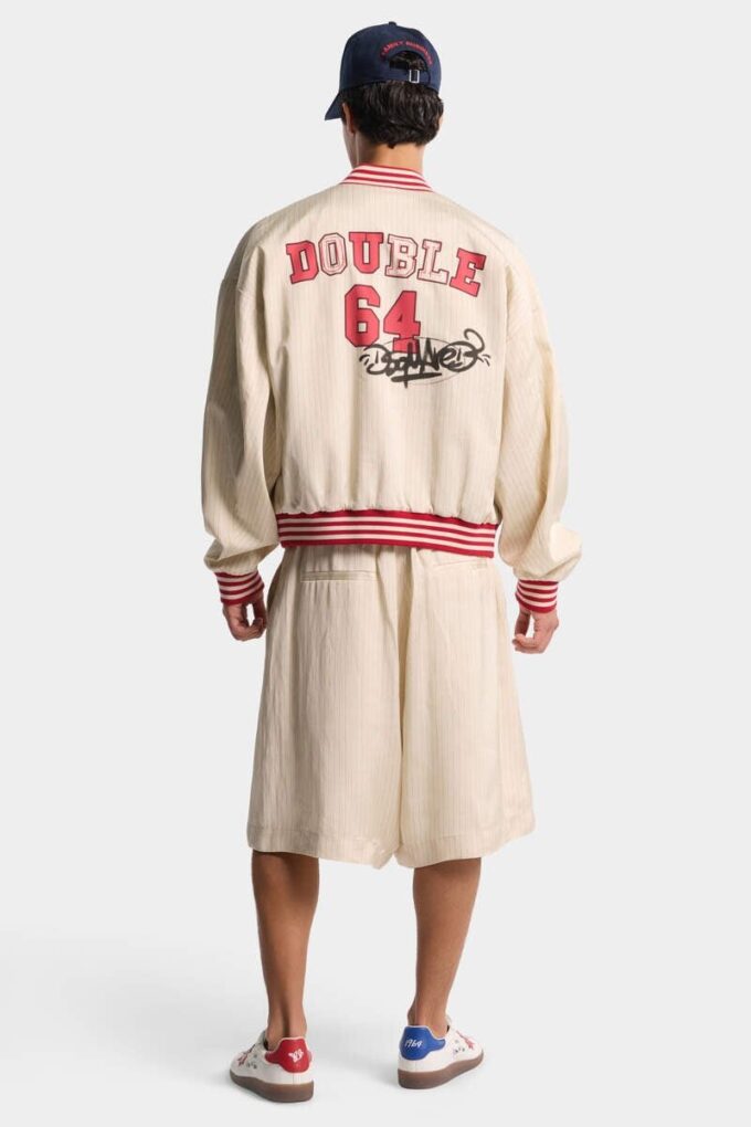 Baseball-shorts med vid passform