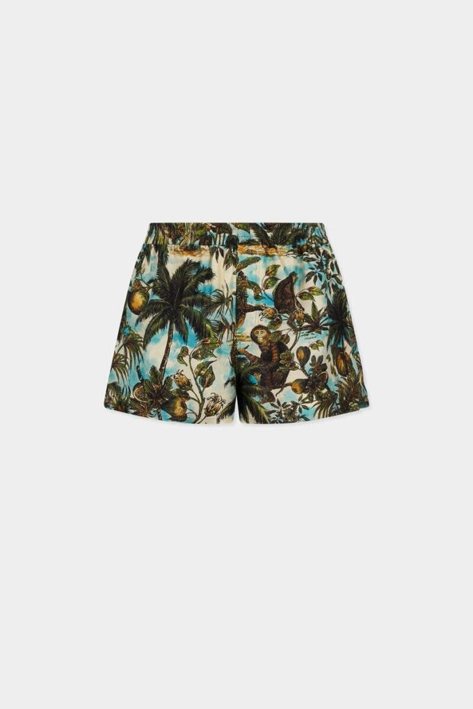 Bermudashorts med apetrykk