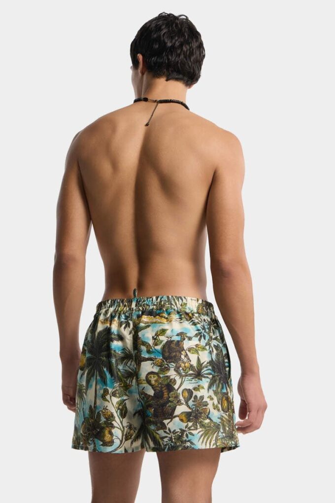Bermudashorts med apetrykk