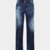 Boston-Jeans i medium rød flekkvask Boston-Jeans i medium rød flekkvask