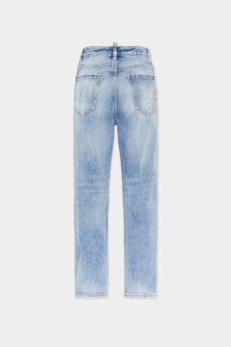 Boston-Jeans med lys vask