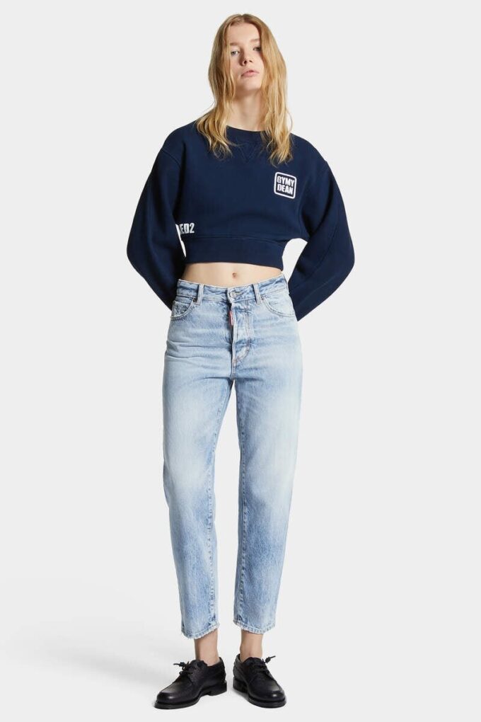 Boston-Jeans med lys vask