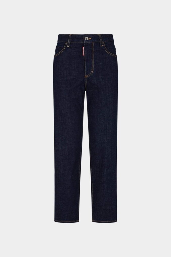Boston-Jeans med mørk vask