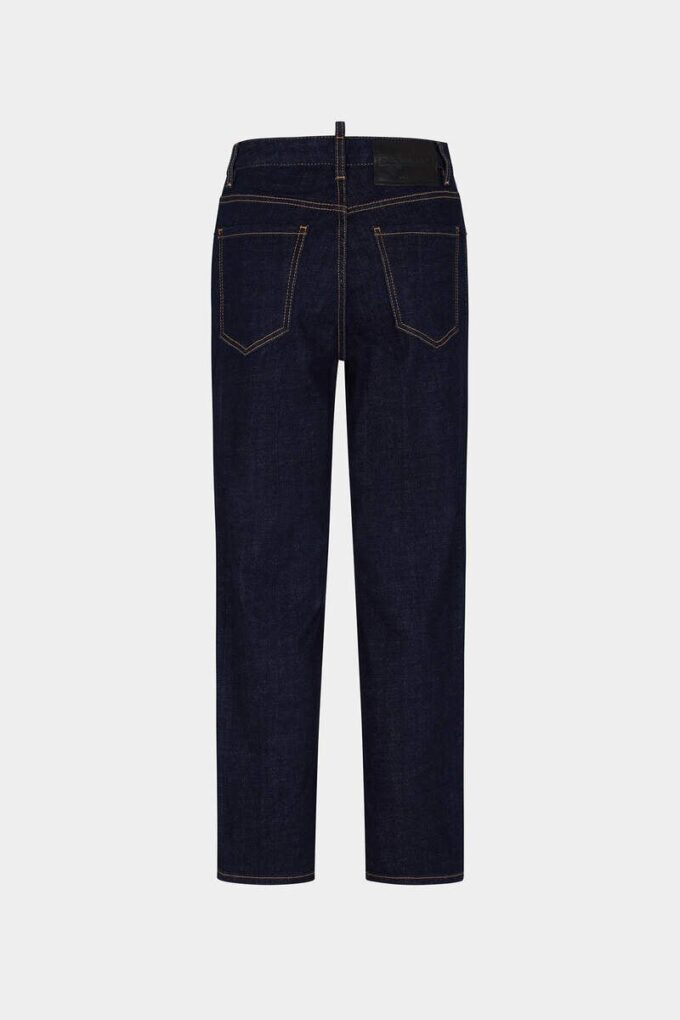 Boston-Jeans med mørk vask