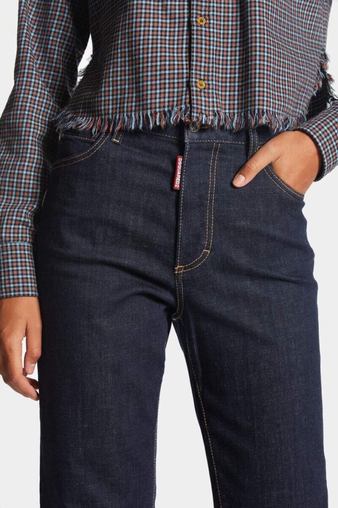 Boston-Jeans med mørk vask