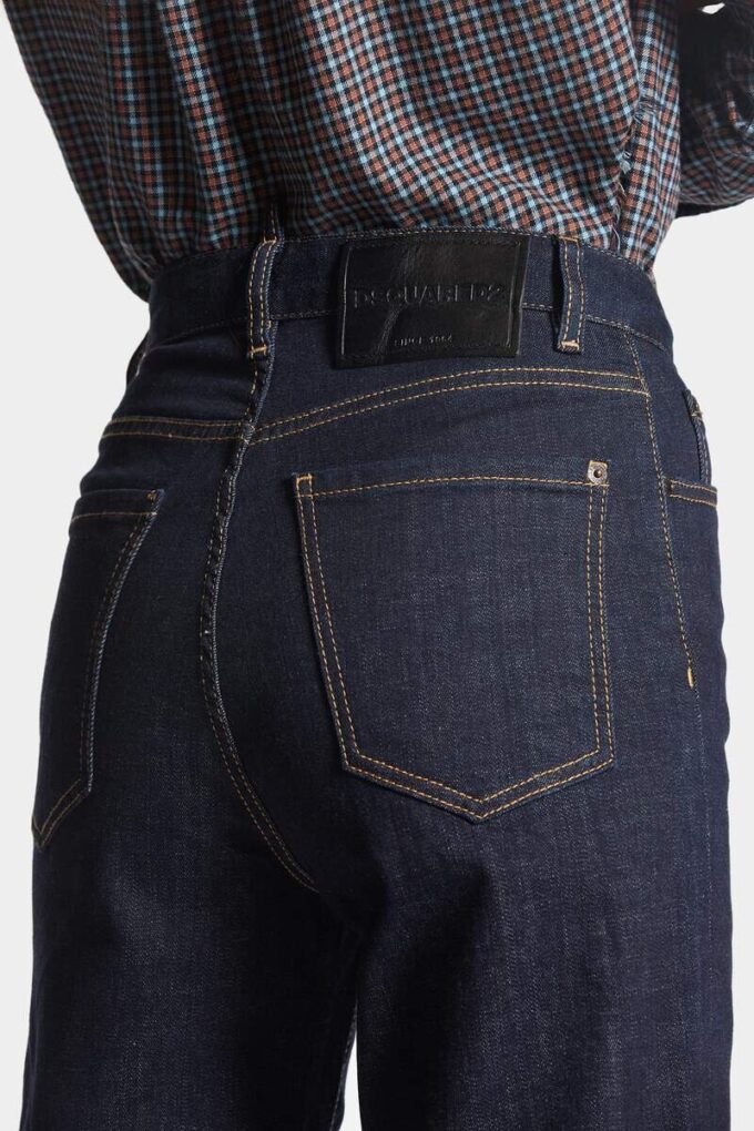 Boston-Jeans med mørk vask