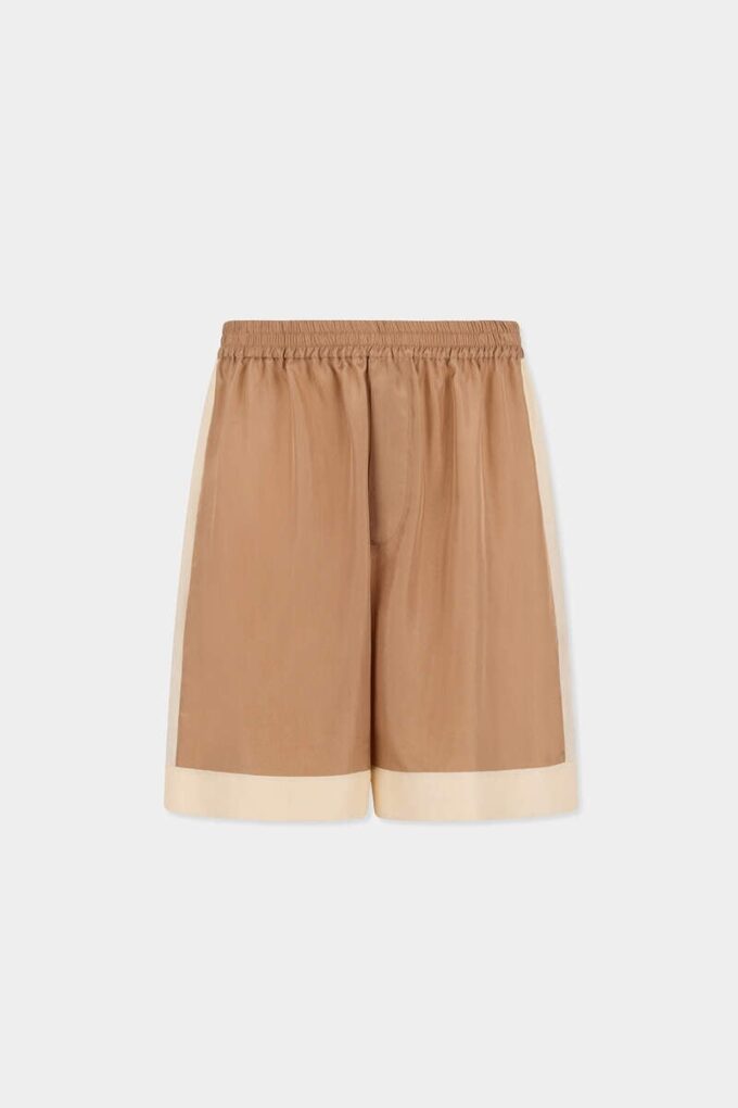 Bowling-shorts i sateng