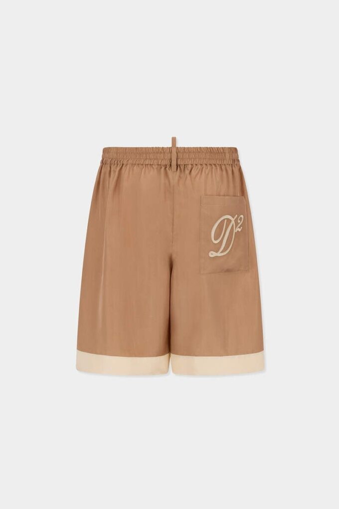Bowling-shorts i sateng