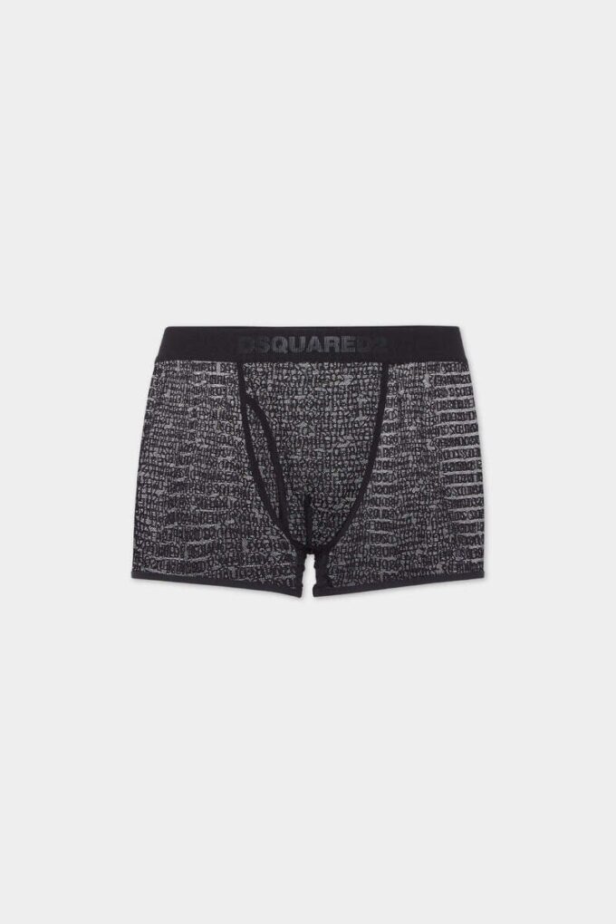 Boxershorts med logo over hele