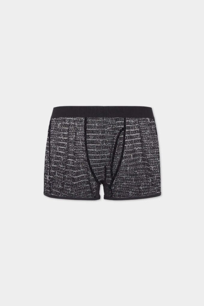 Boxershorts med logo over hele