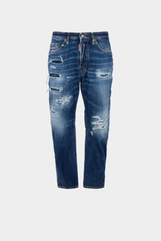 Bro-jeans med medium slitt vask