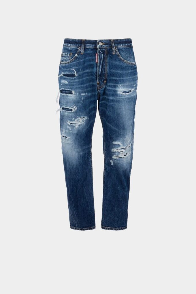 Bro-jeans med medium slitt vask