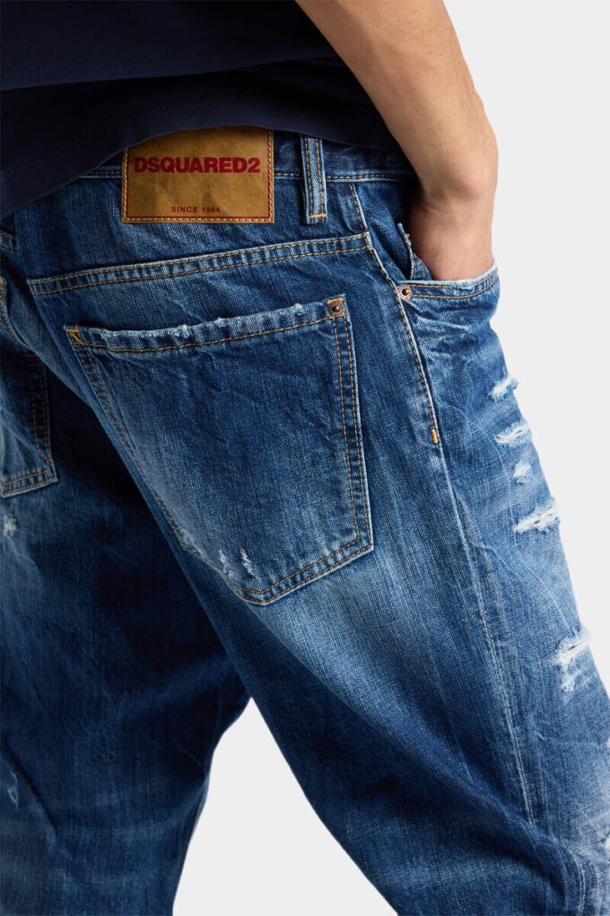 Bro-jeans med medium slitt vask