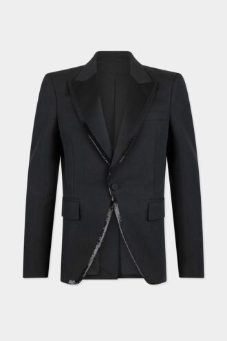 Brodert krage 70-talls blazer