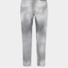 Børstede gråvaskede Slim Twist-Jeans
