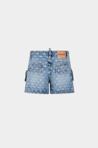 Cargo-shorts i lys vask