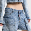 Cargo-shorts i lys vask