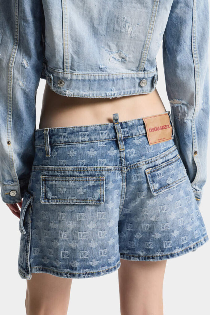 Cargo-shorts i lys vask