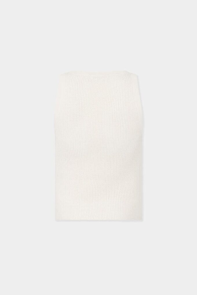 D2 opp-ned strikket tank-top
