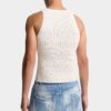 D2 opp-ned strikket tank-top