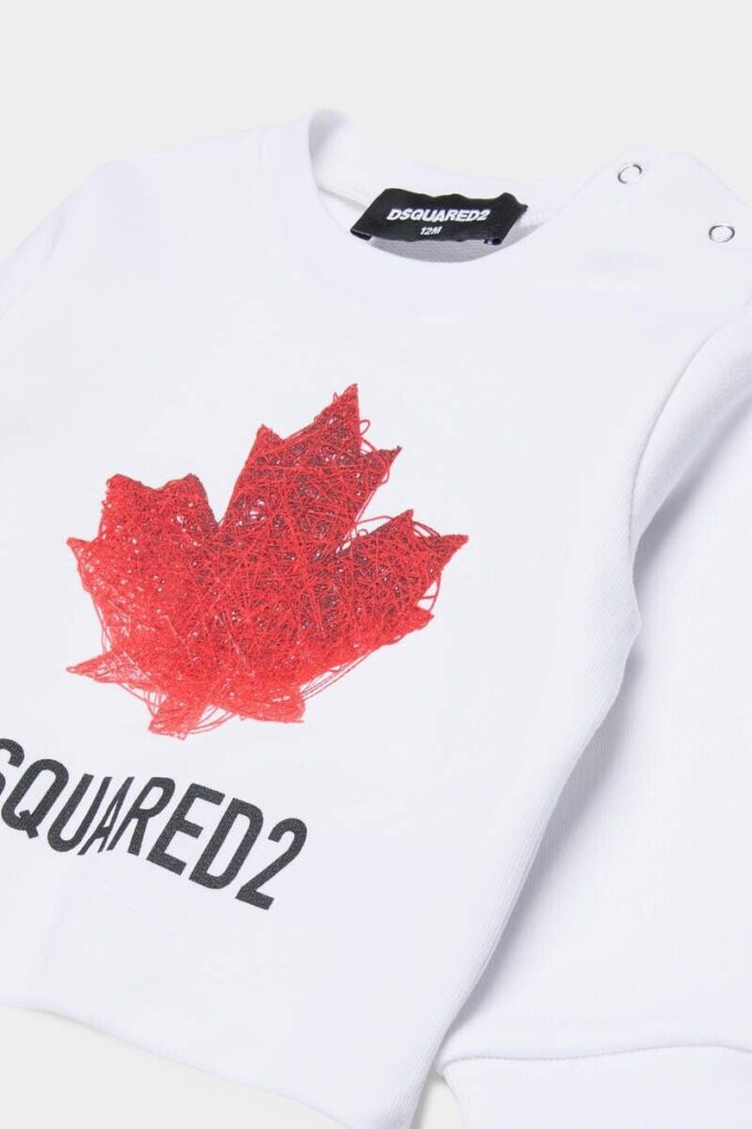 D2Kids Maple Leaf-T-skjorte med rund hals for nyfødte