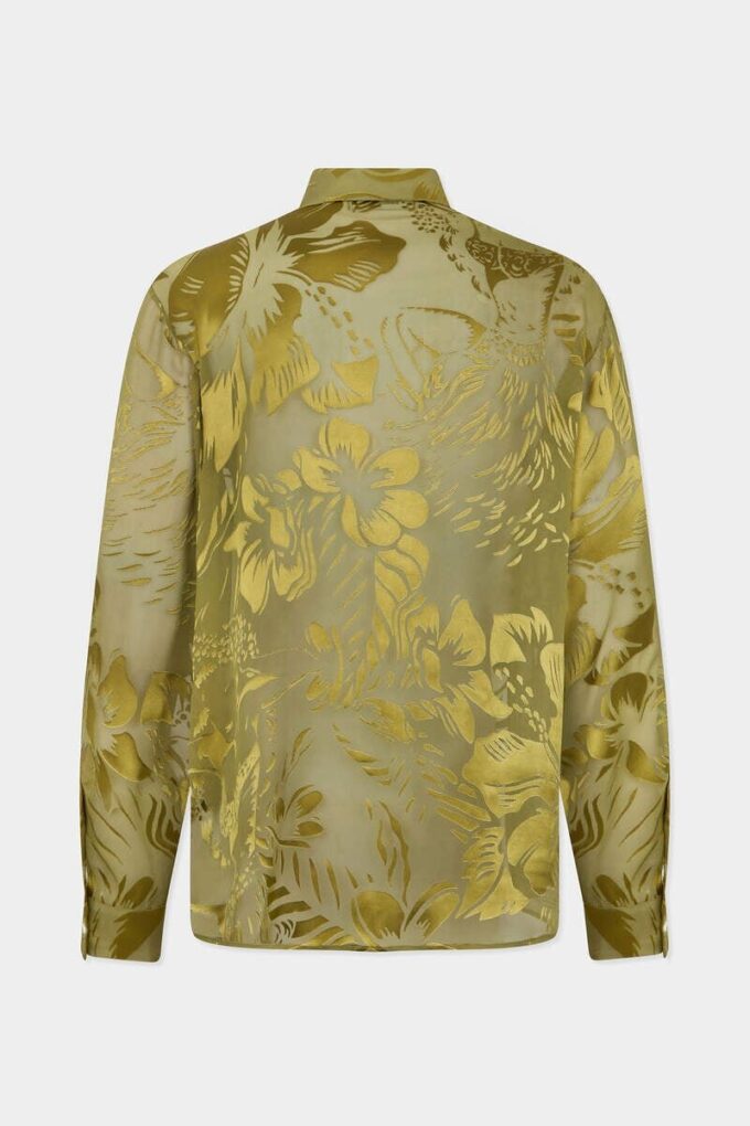 Dancing Flowers Sheer Skjorter