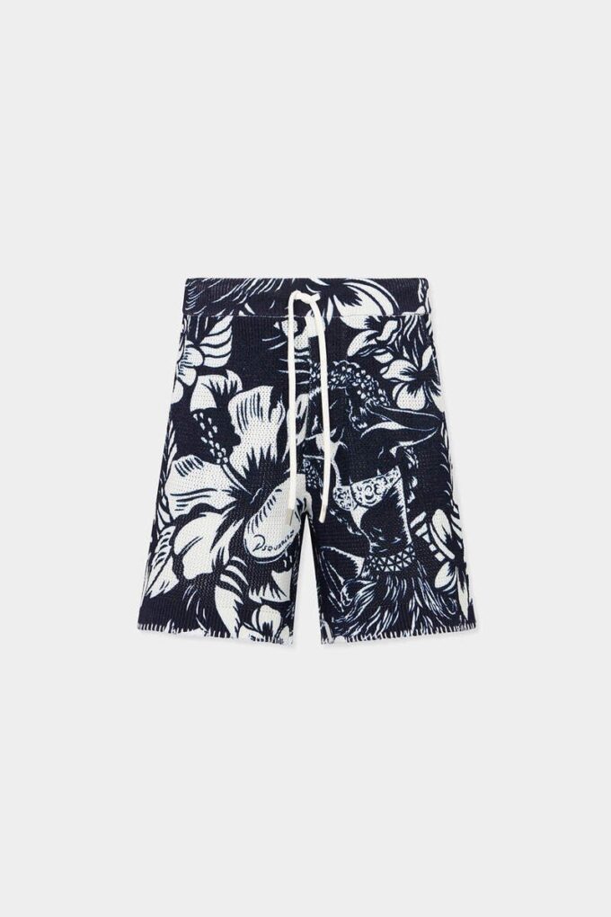 Dancing Flowers strikkede shorts