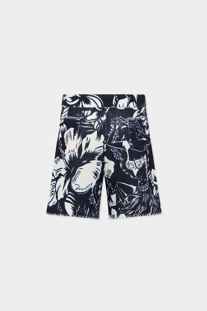 Dancing Flowers strikkede shorts