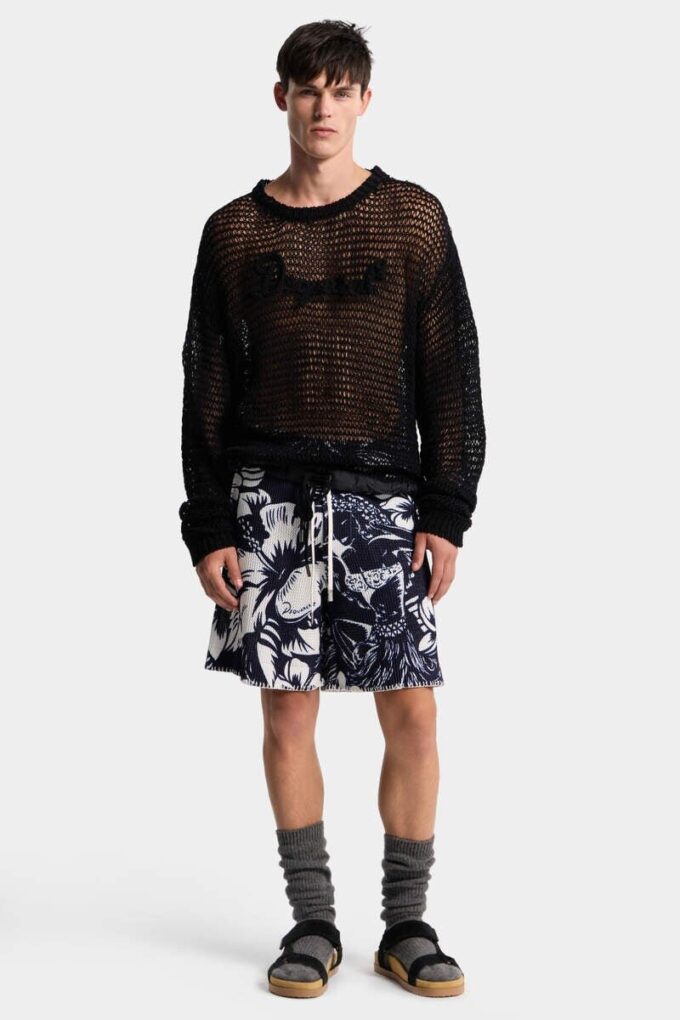 Dancing Flowers strikkede shorts