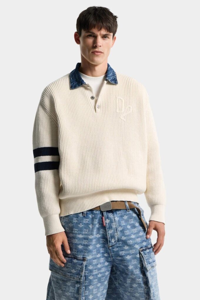 Denim Mix D2 strikket genser
