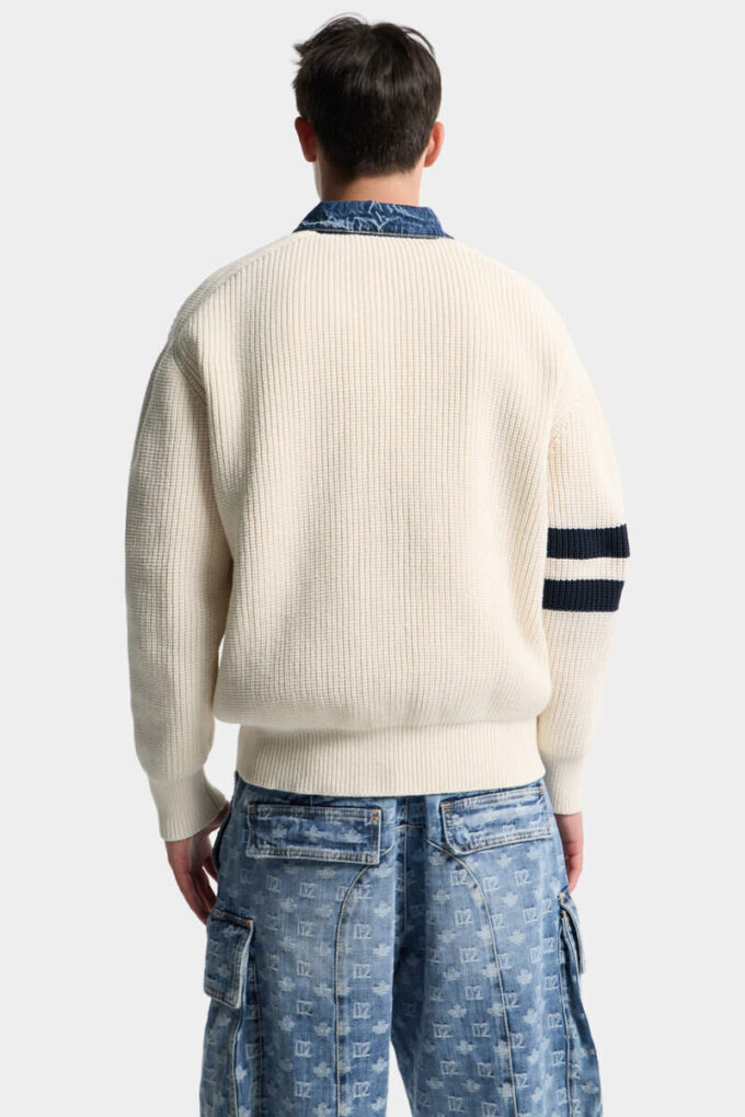 Denim Mix D2 strikket genser
