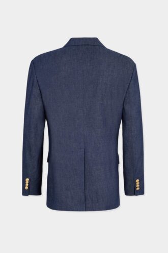 Denimblazer med dobbel knappestolpe