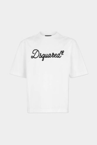 Dsquared2 brodert T-skjorte med løs passform