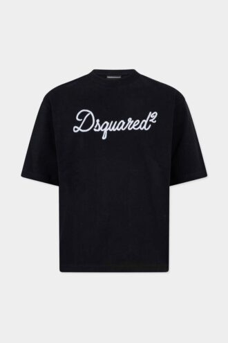Dsquared2 brodert T-skjorte med løs passform