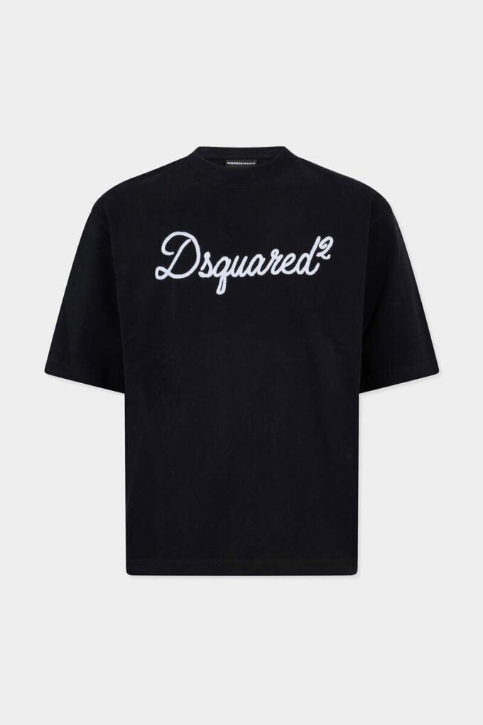 Dsquared2 brodert T-skjorte med løs passform Dsquared2 brodert T-skjorte med løs passform