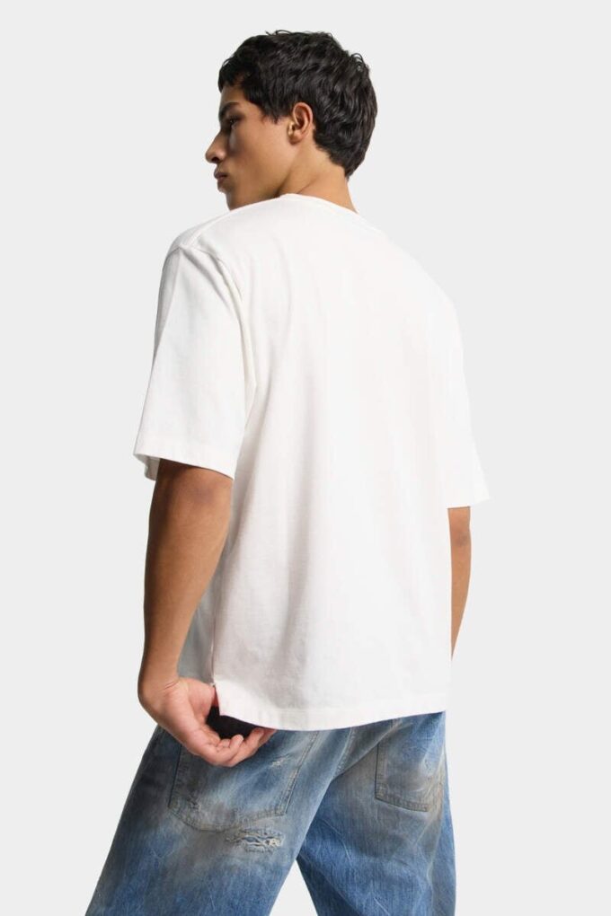 Dsquared2 brodert T-skjorte med løs passform