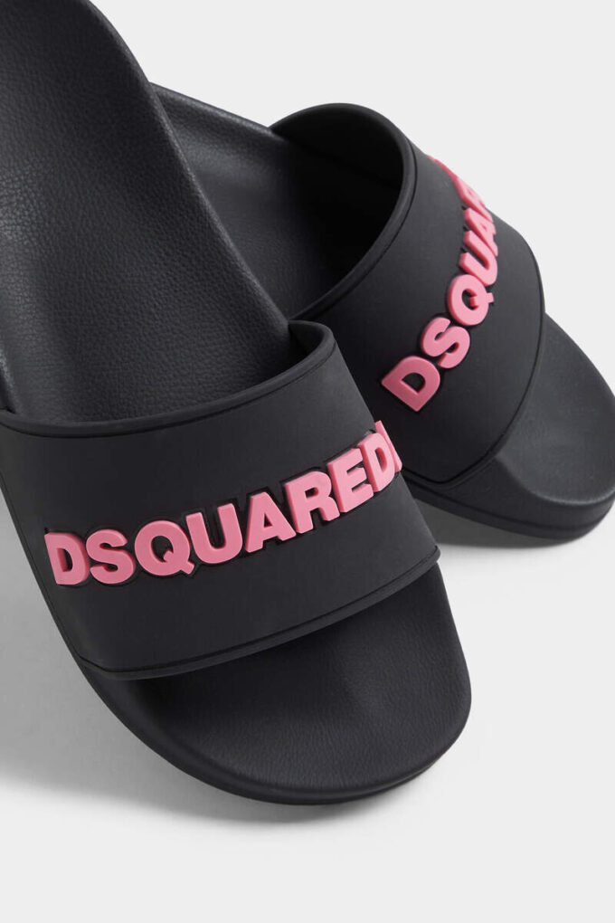 Dsquared2-logo-slippers
