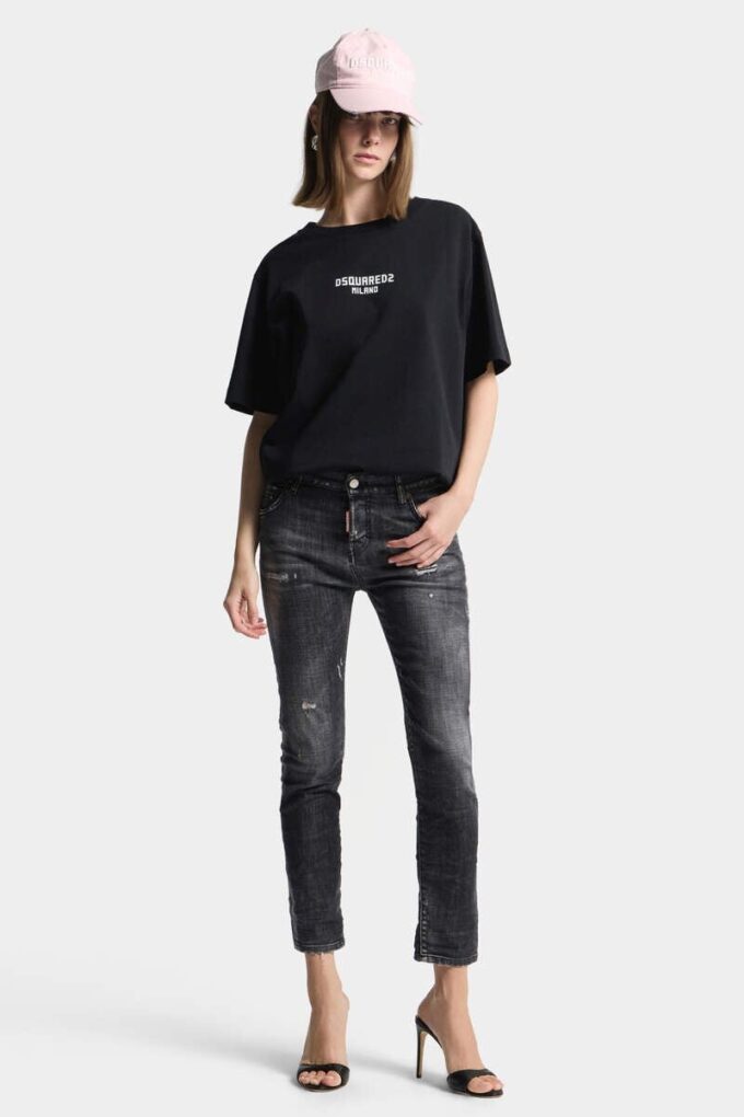 Dsquared2 Milano T-skjorte med luftig passform