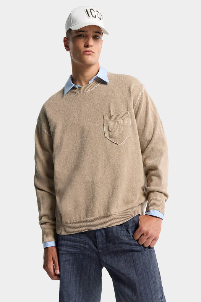 Dsquared2 signatur jersey-strikket genser Dsquared2 signatur jersey-strikket genser