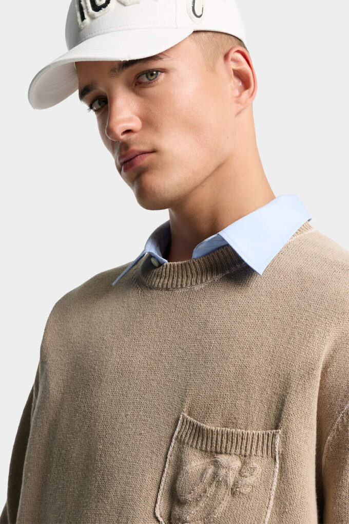 Dsquared2 signatur jersey-strikket genser Dsquared2 signatur jersey-strikket genser