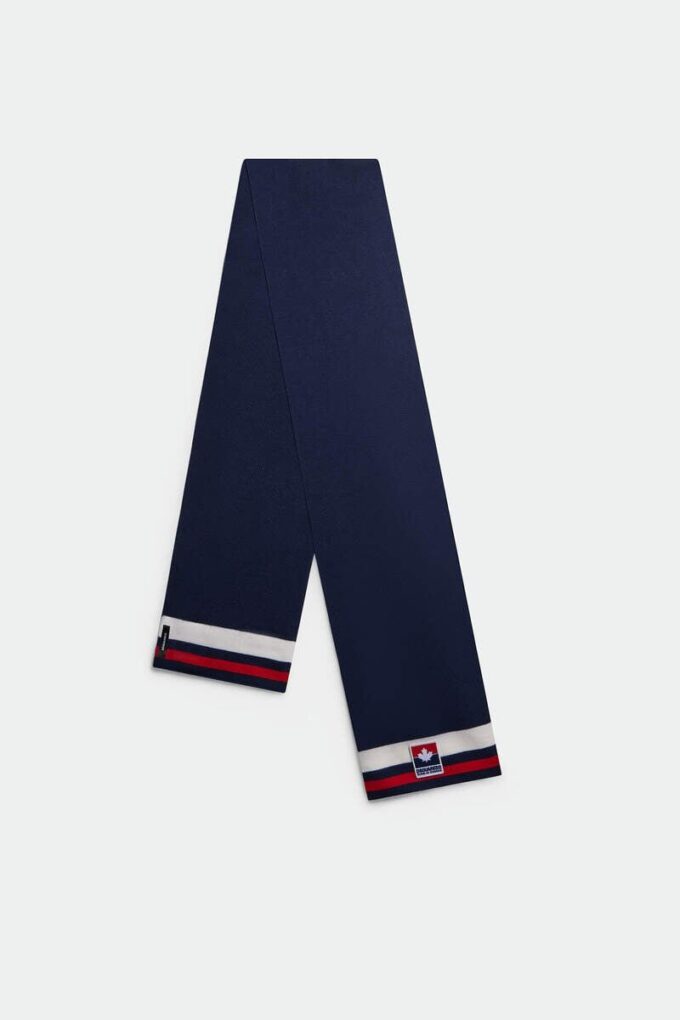 Dsquared2 strikket skjerf med lønneblad