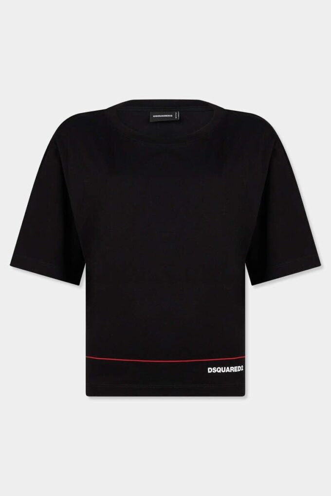 Dsquared2 Tape kort T-skjorte med luftig passform