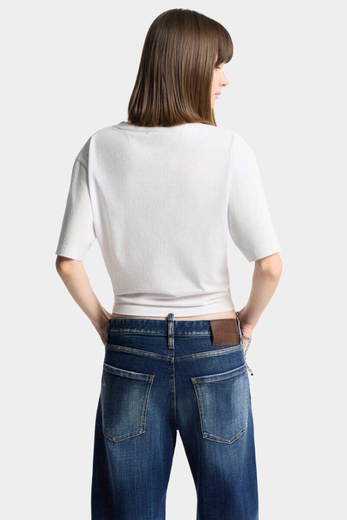 Dsquared2 Tape kort T-skjorte med luftig passform Dsquared2 Tape kort T-skjorte med luftig passform