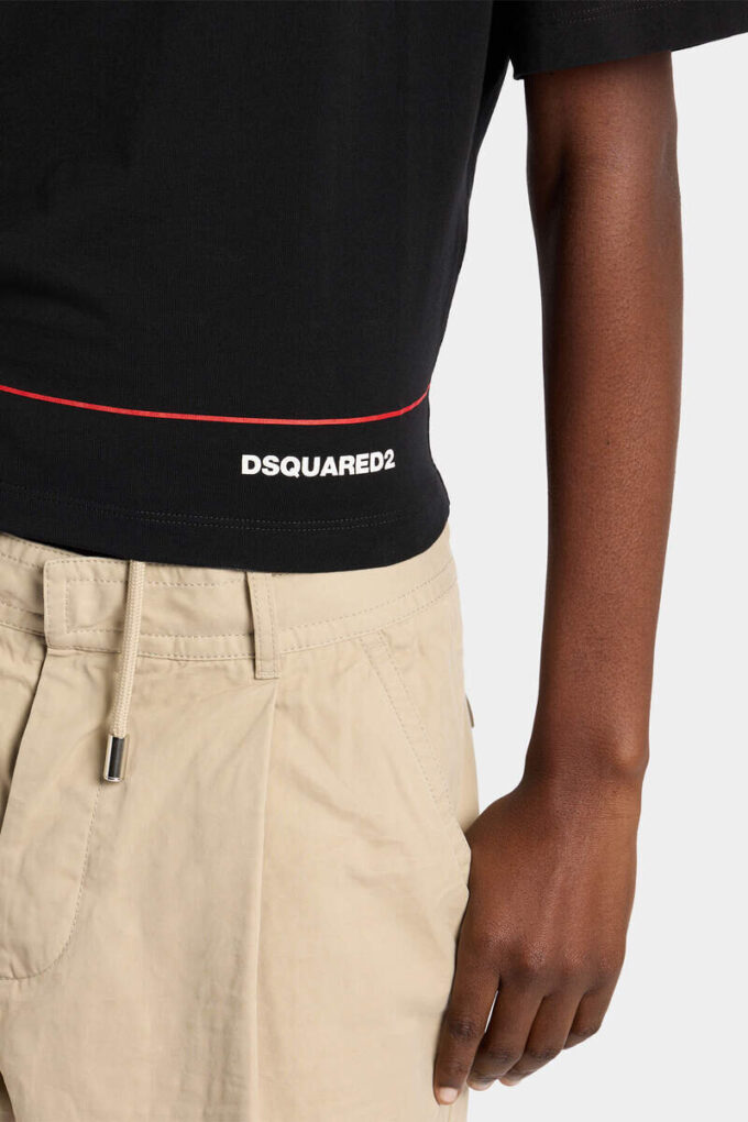 Dsquared2 Tape kort T-skjorte med luftig passform