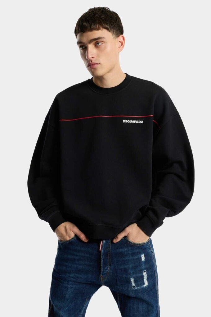 Dsquared2 Tape Relax Fit Rundhals
