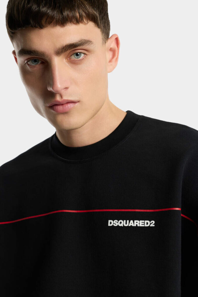Dsquared2 Tape Relax Fit Rundhals